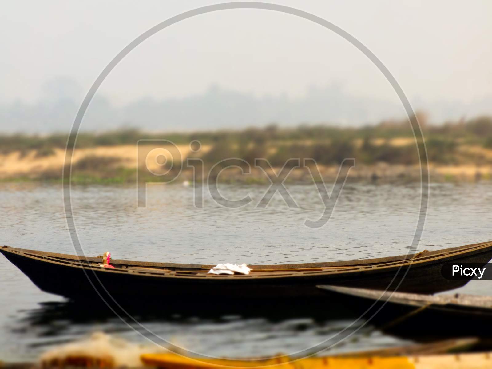 Water transportation boat vehicle on the river at Durgapur barrage