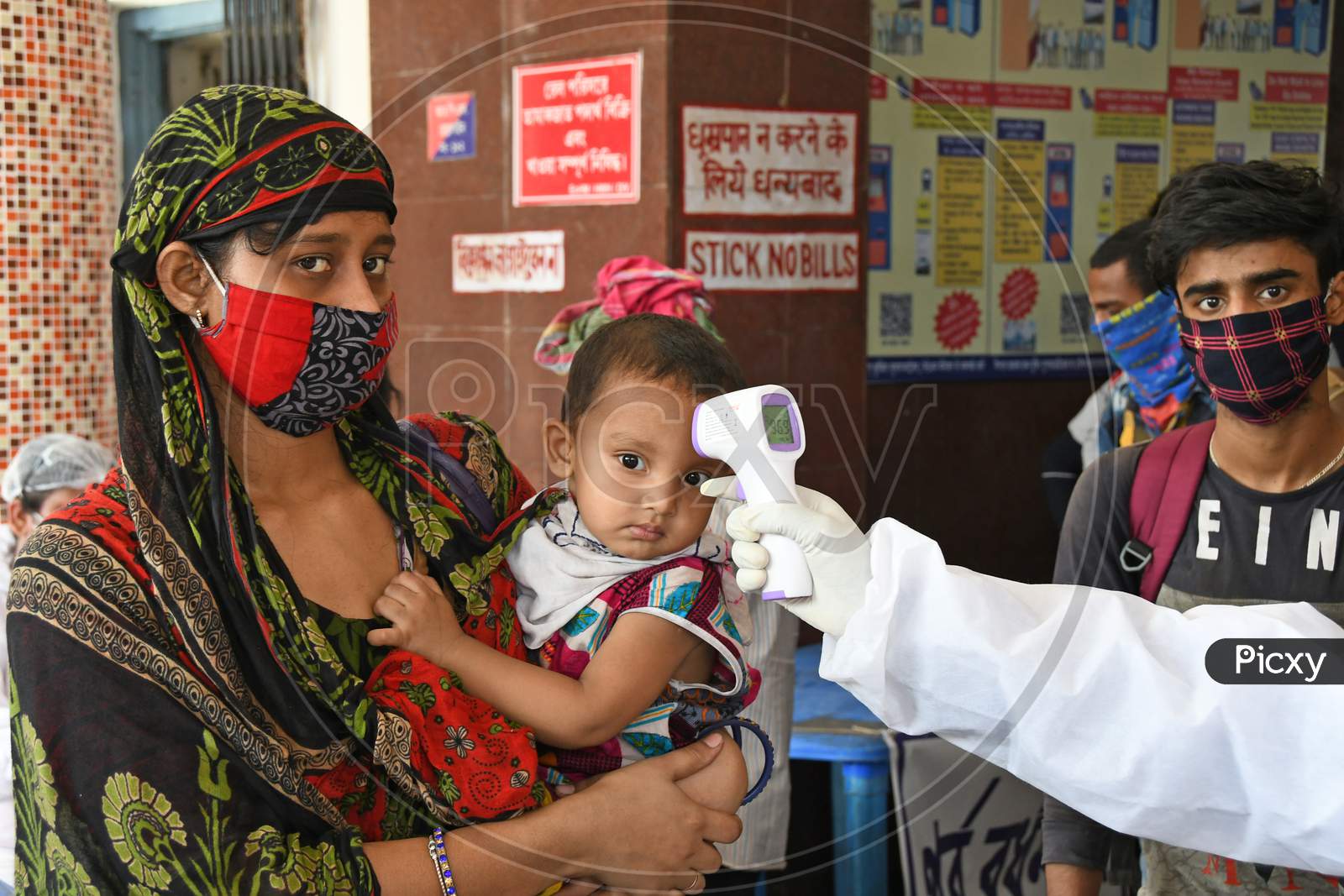 The migrant workers returning to home state (West Bengal) on the 'Shramik Special' Train from other states are undergoing health screening for Novel Coronavirus (COVID-19) testing