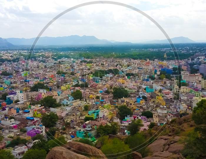 Town view from Vellore hill, CMC Tamil Nadu