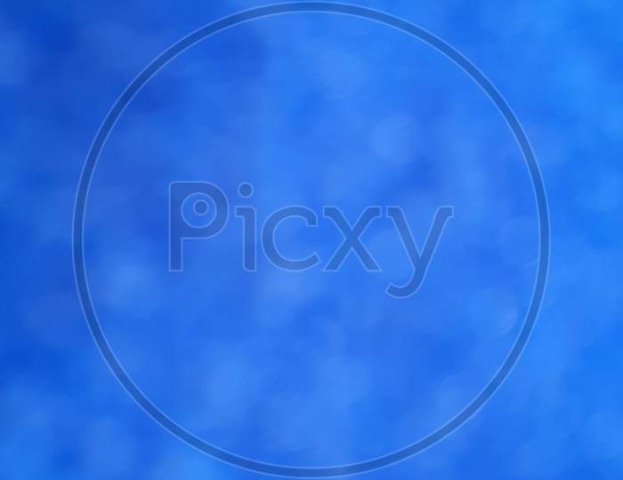 Abstract Ocean Blue Bokeh Background ,Blue Textured Background