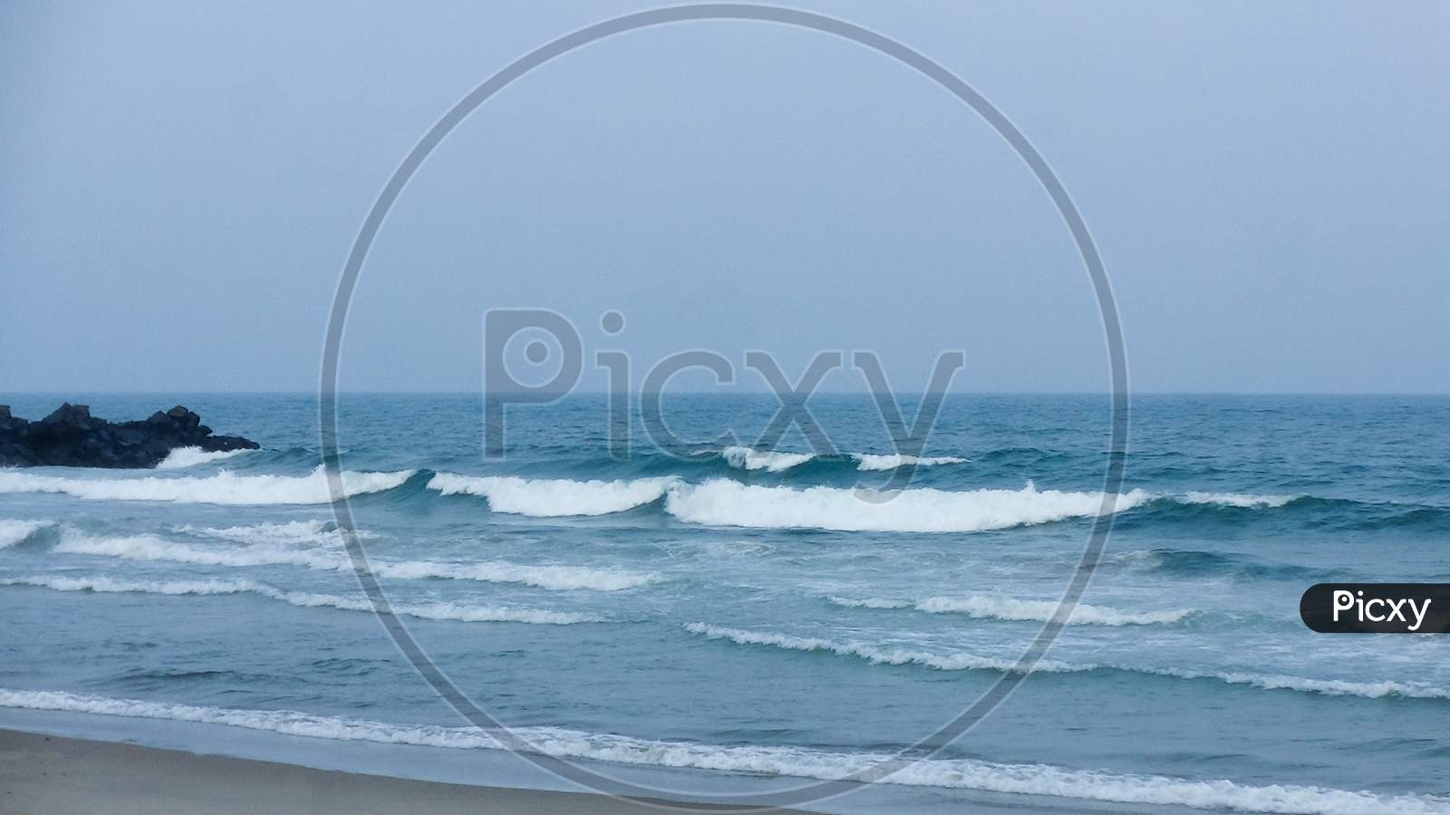wave in ocean beautiful natural Background