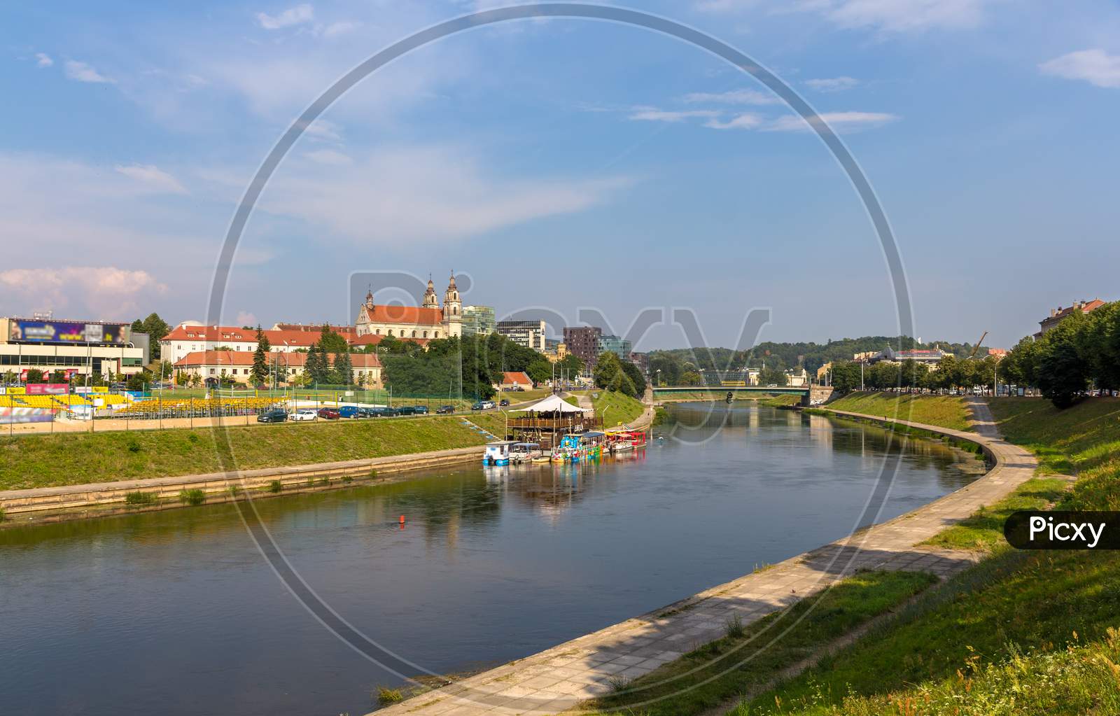 Neris River In Vilnius, Lithuania