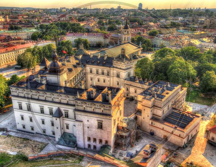 View Of Lithuanian Royal Palace In Vilnius