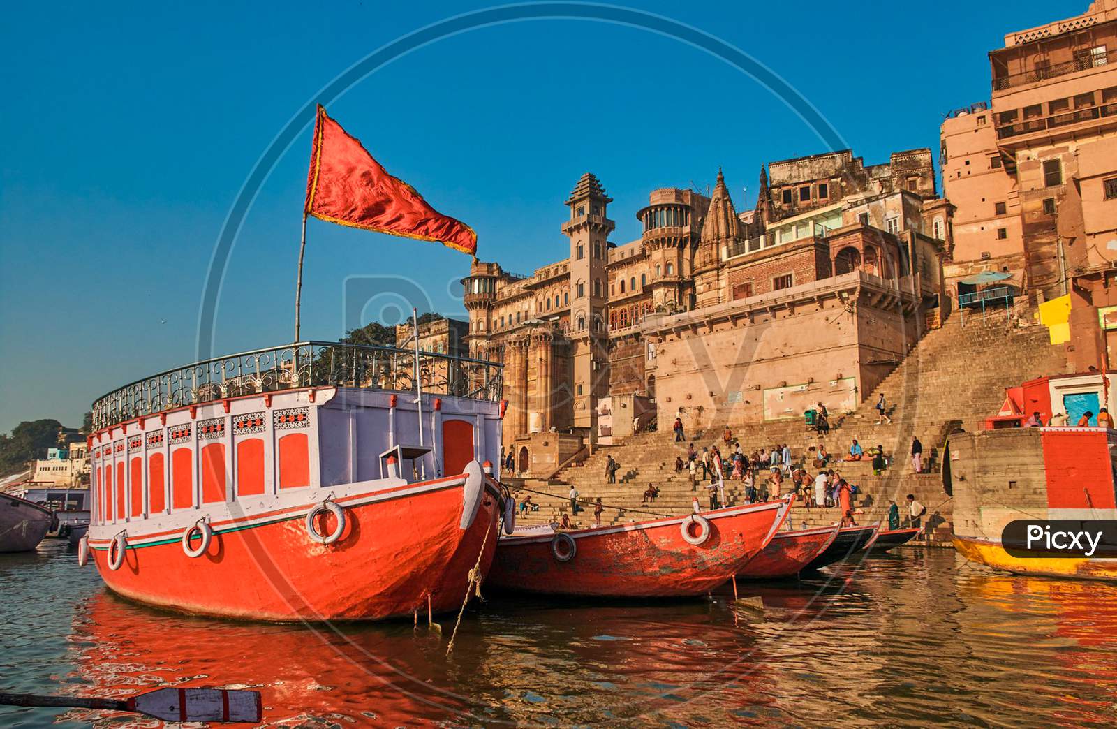 Varanasi Also Known As Benares, Banaras Or Kashi Is A City On The Banks Of The River Ganges In Uttar Pradesh, India
