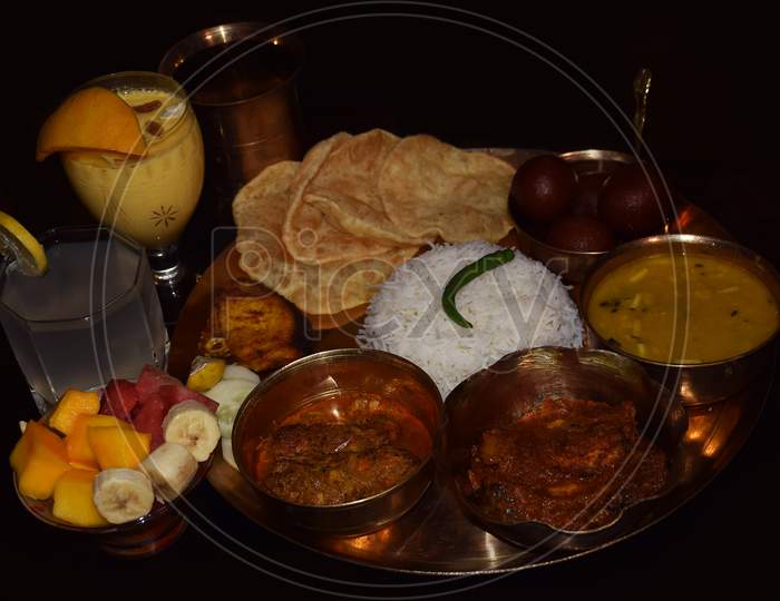 Bengali Traditional  Jamai Soshti Festival Food