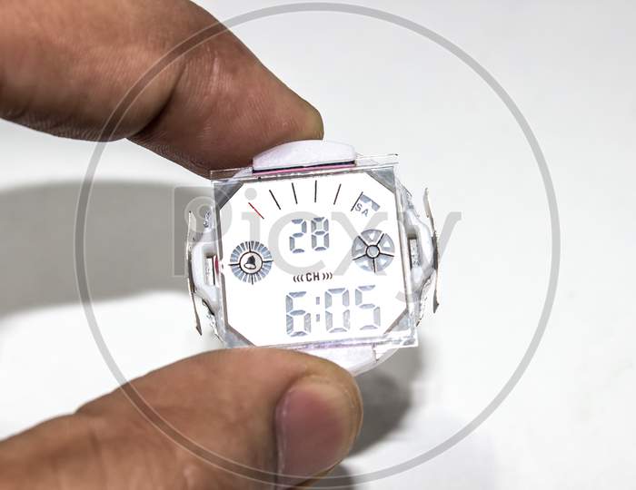 A picture of digital watch