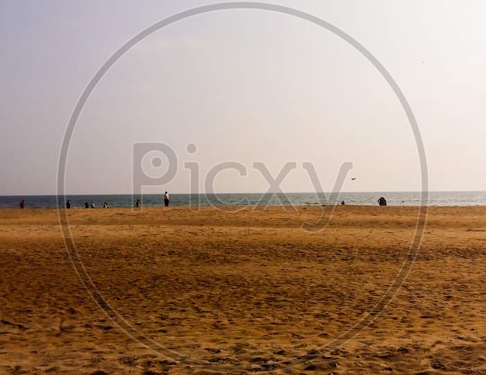 Landscape Image Of Azhimala Beach In Trivandrum, Kerala, India.