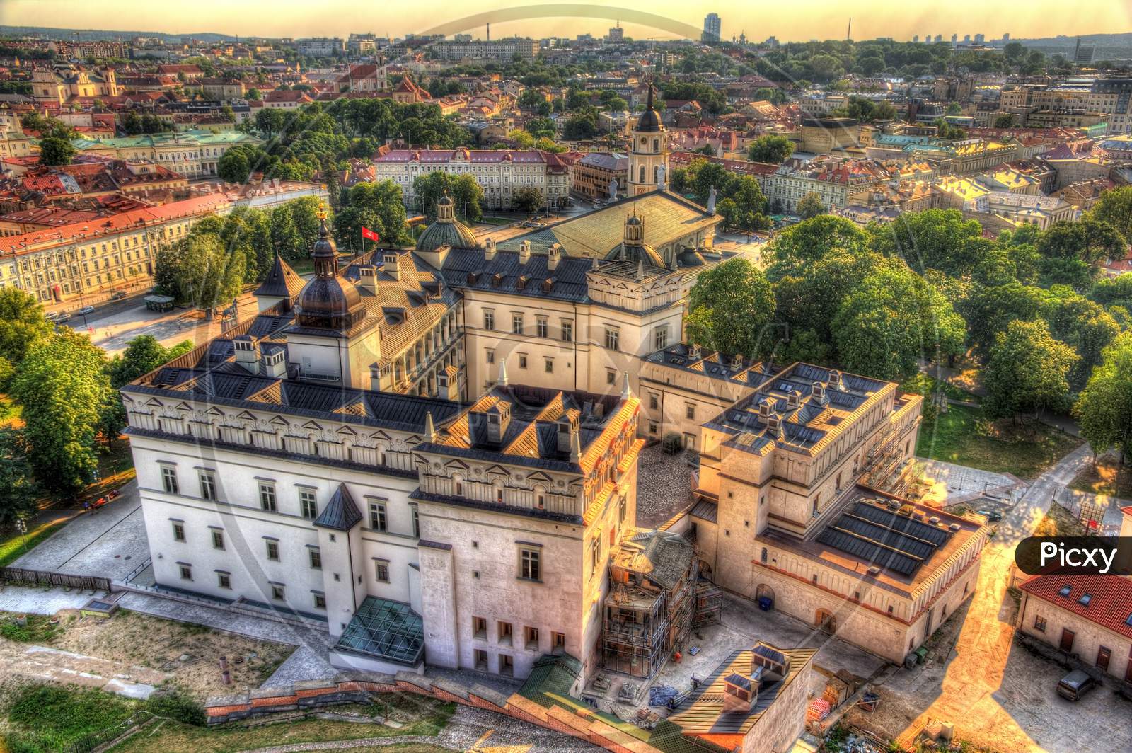 View Of Lithuanian Royal Palace In Vilnius