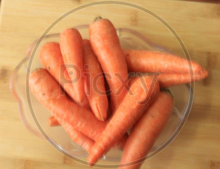 Fresh and sweet carrot on white background