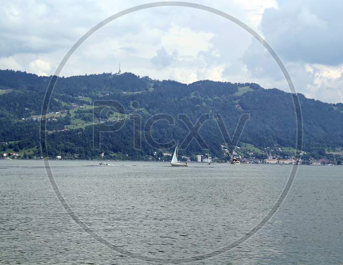 Sailing On Lake Constance