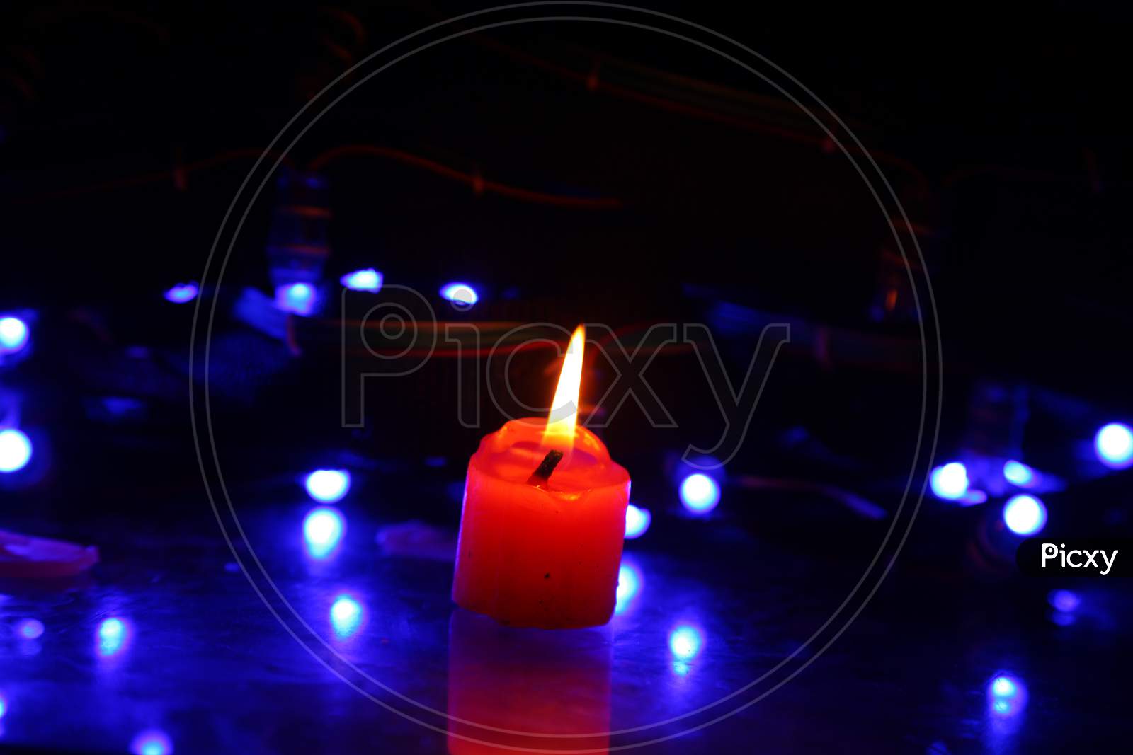 Candle with light