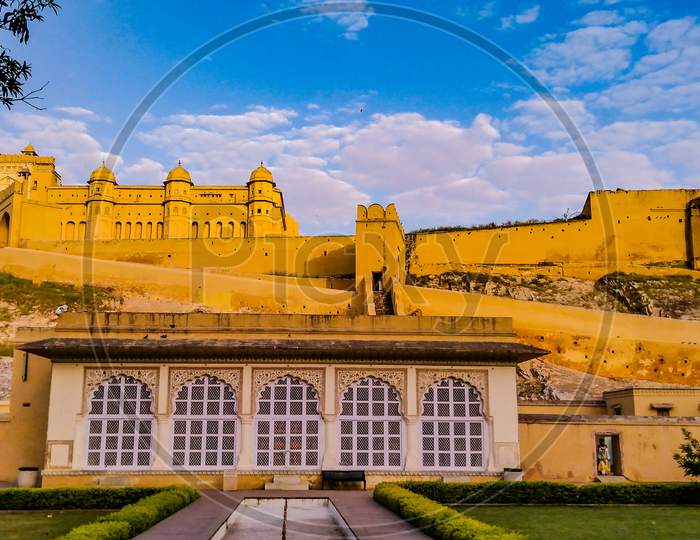 Amer Fort is a fort located in Amer, Rajasthan, India. Amer is a town with an area of 4 square kilometres located 11 kilometres from Jaipur,