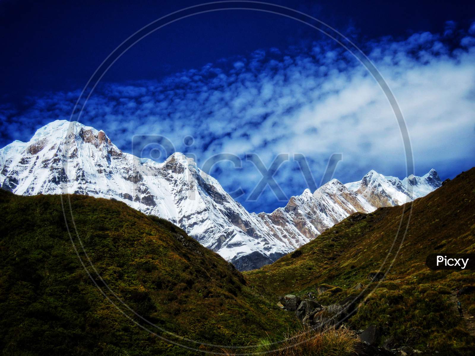 Beautiful Himalayan Snow Mountains Captured From Nepal.