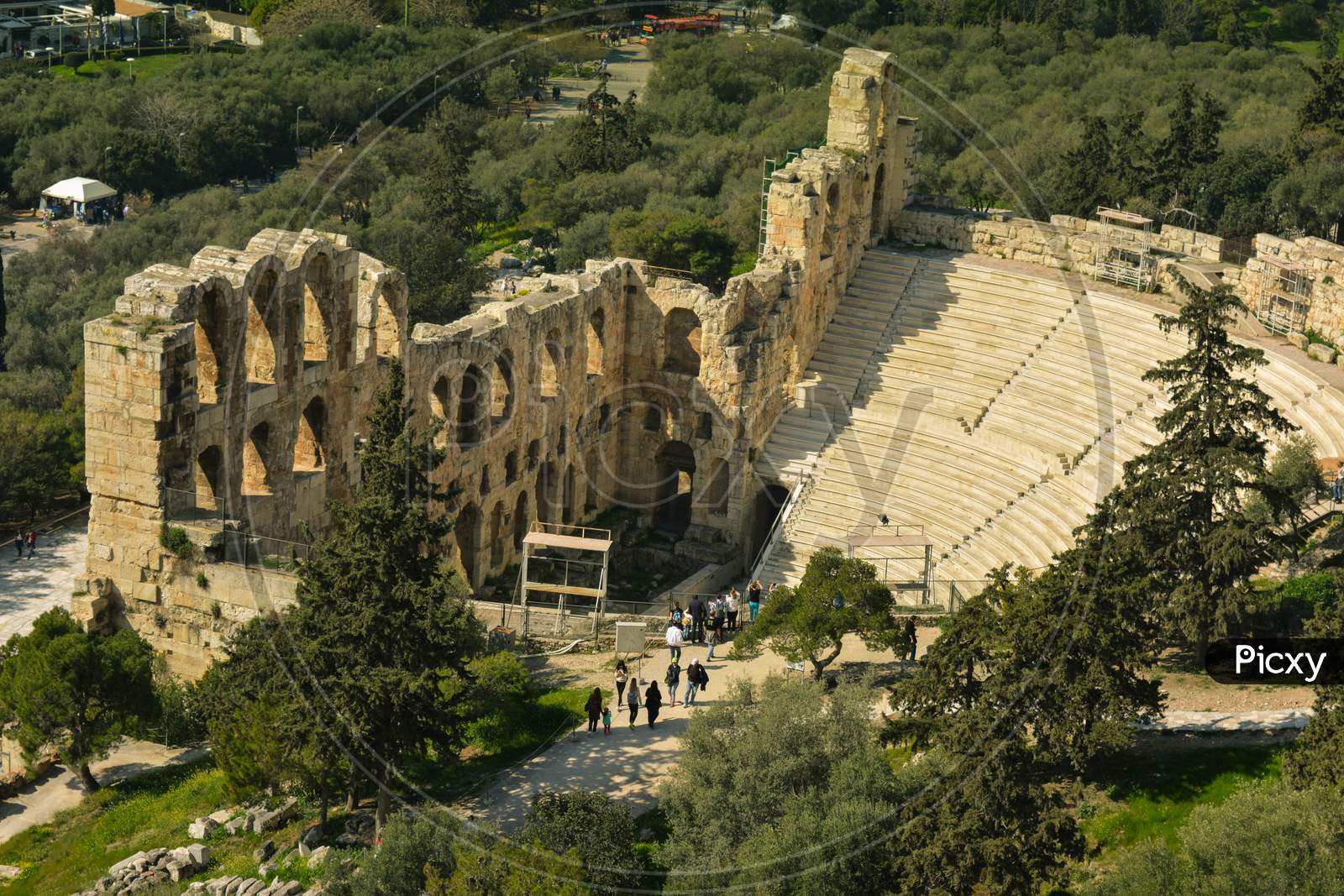 The ancient theater Odeon of Herodes Atticus