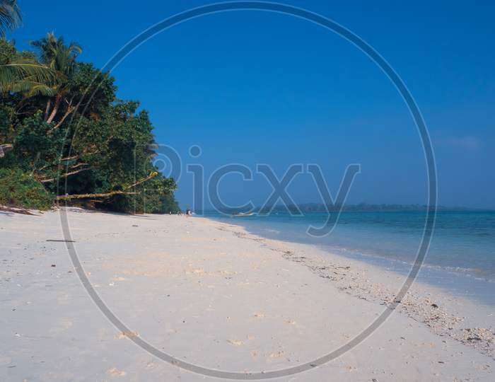 White sandy beach in Andaman Islands