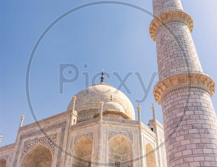 Taj Mahal Mausoleum in Agra, India