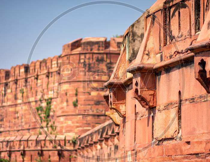Historical Agra Fort in Agra, Uttar Pradesh, India