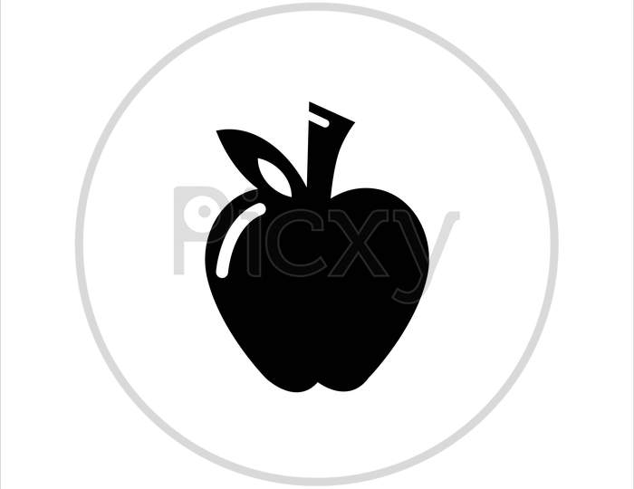 apple icon,vector best flat apple design icon.