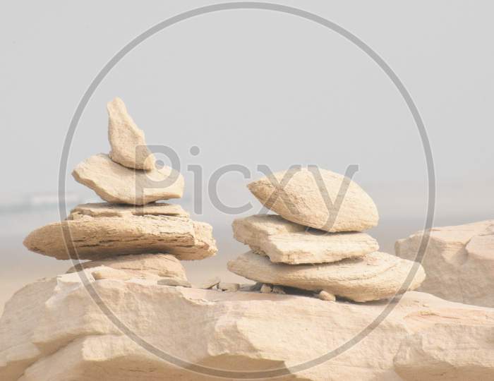 Natural Fossil Dunes In Abu Dhabi.Day Time Photography With Nikon Camera..