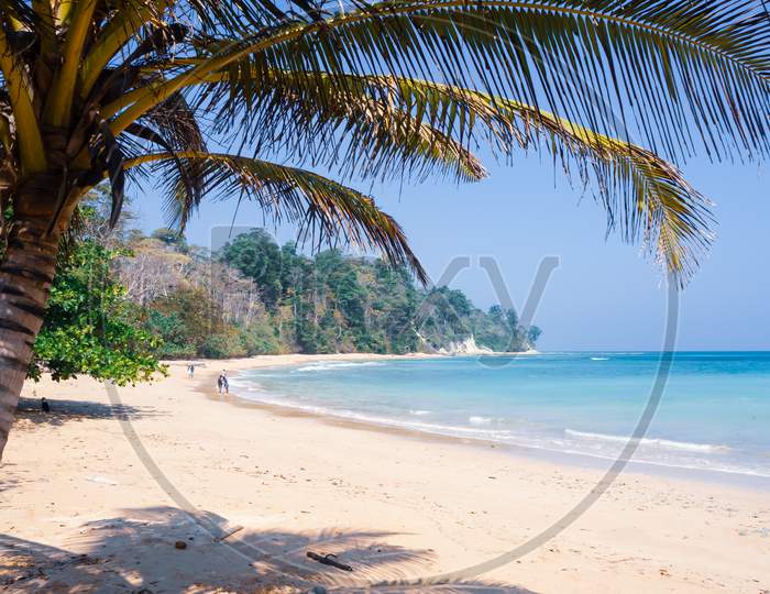 White sandy beach in Andaman Islands