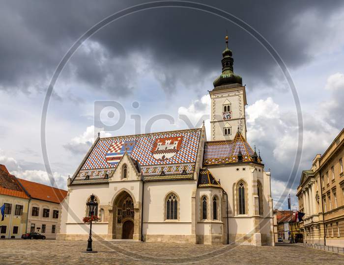 St. Mark'S Church In Zagreb, Croatia