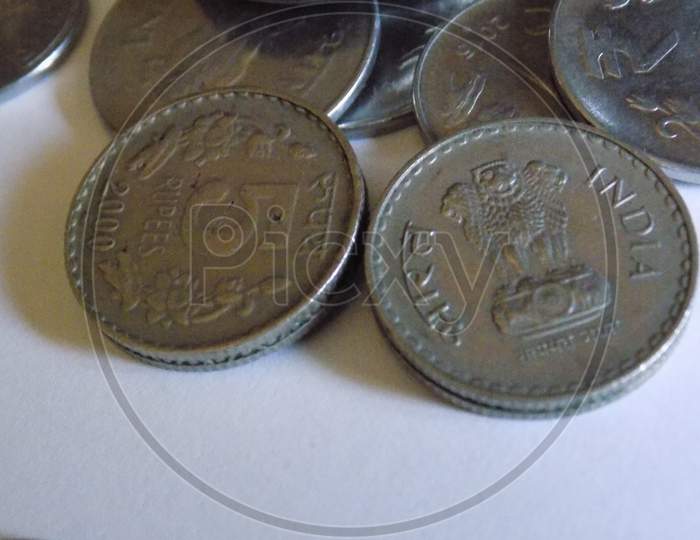 Indian rupees coins