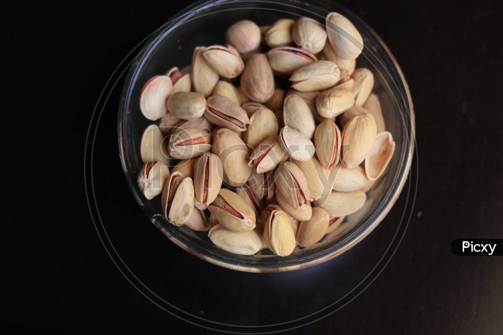 Pistachios Dry fruits isolated on Black background