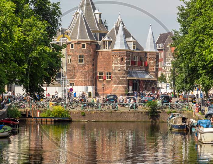 The Waag (Weigh House) In Amsterdam