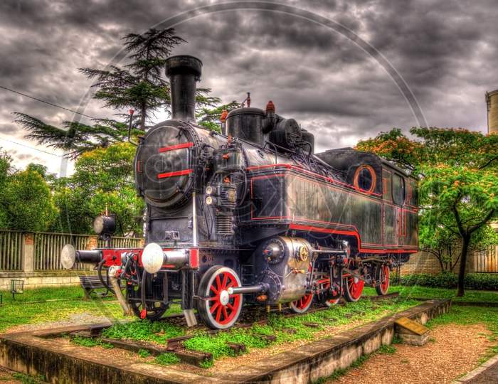 Steam Locomotive - Monument In Rijeka, Croatia