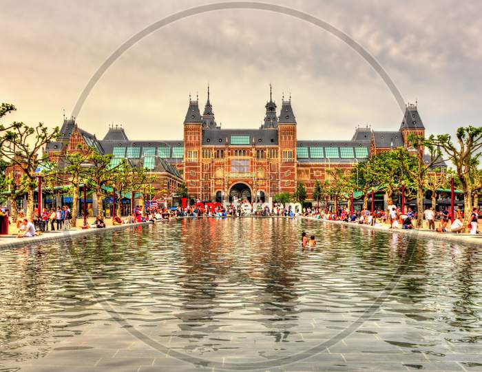 View Of Rijksmuseum In Amsterdam