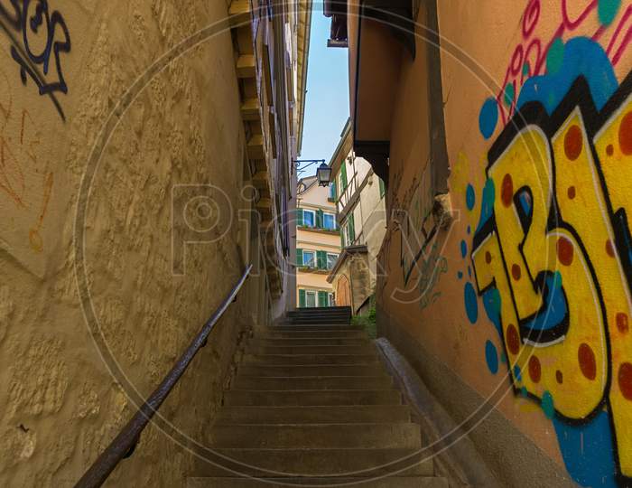 Old Steps In A German City