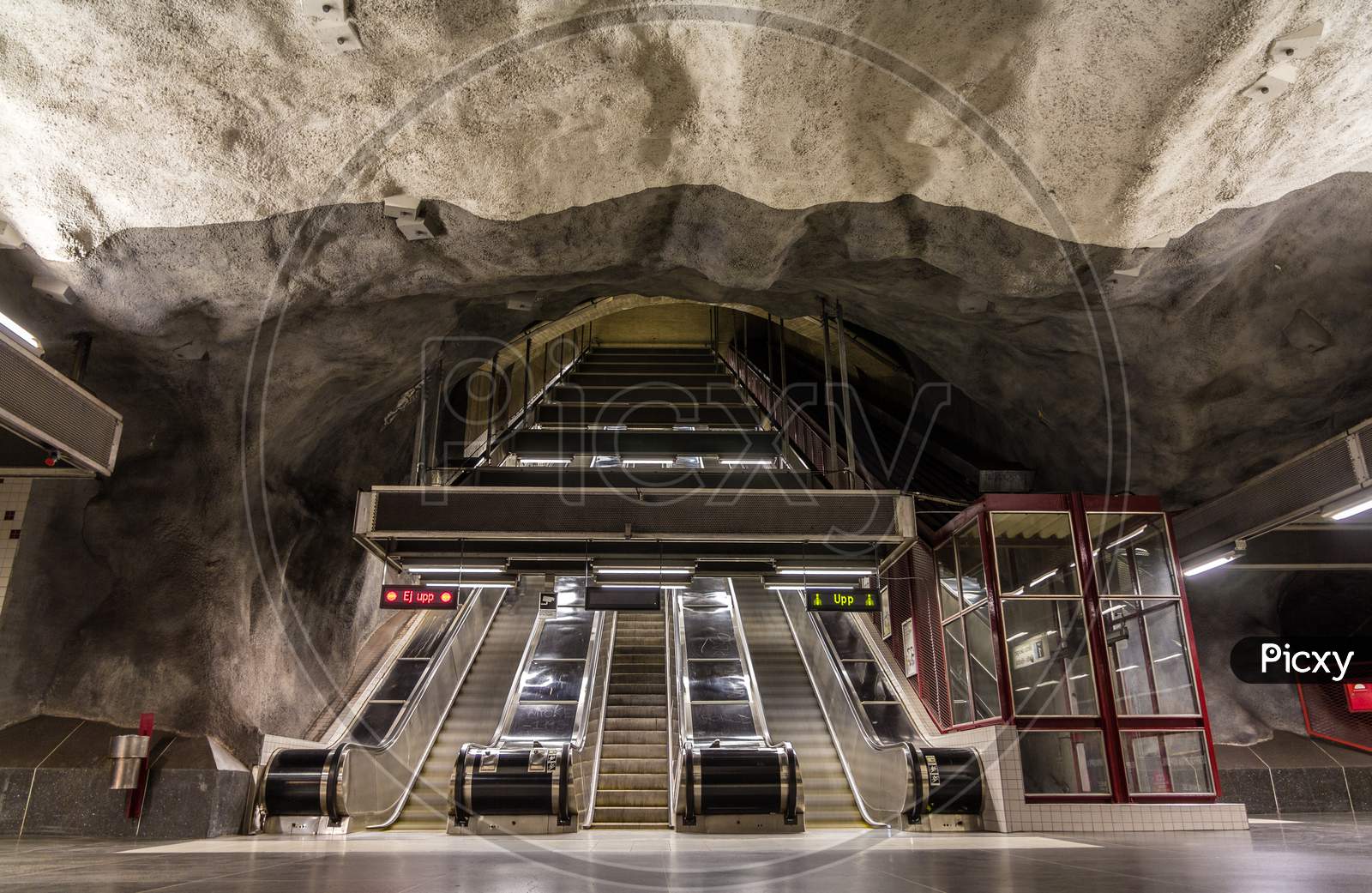 Interior Of Stadshagen Station, Stockholm Metro