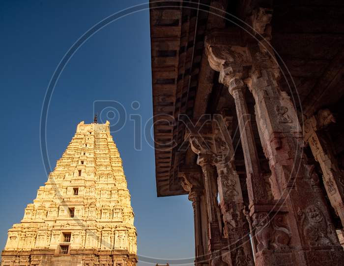 Virupaksha Temple Gopuram in Hampi