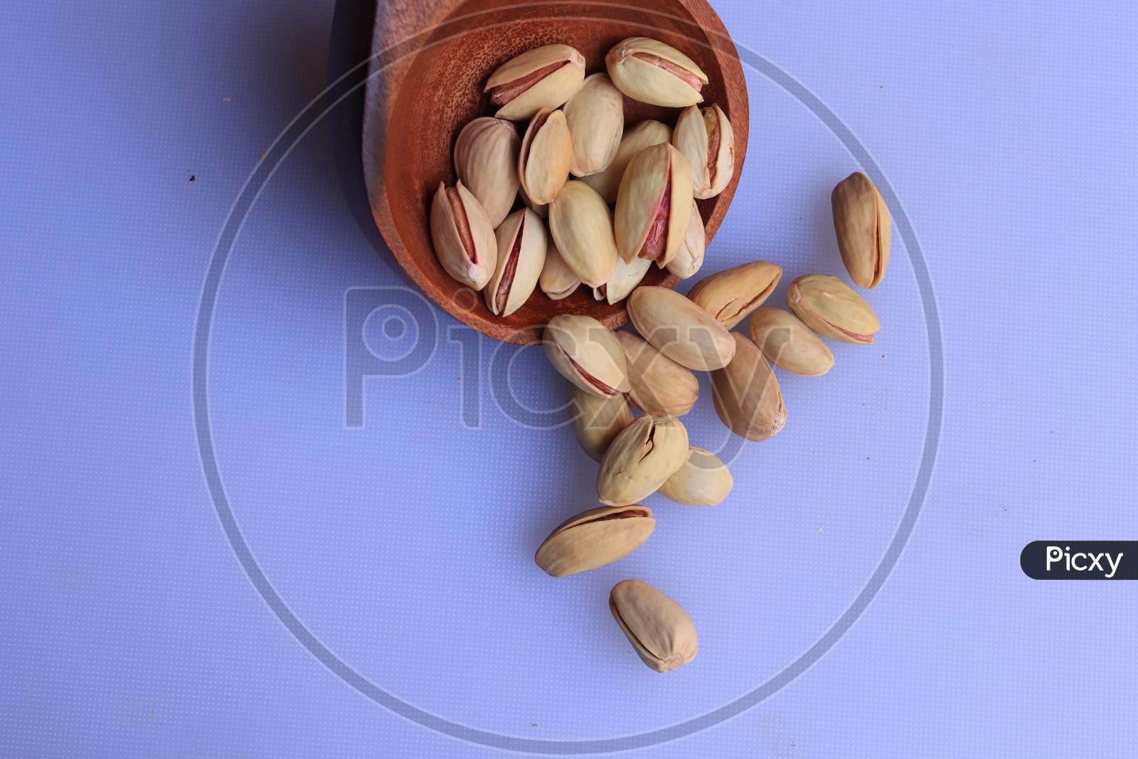 Pistachios Dry fruits isolated on white background