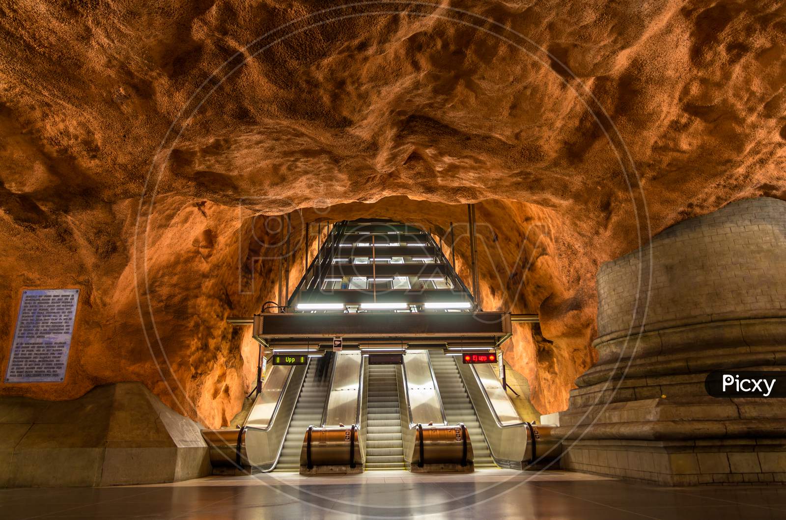 Interior Of Radhuset Station, Stockholm Metro