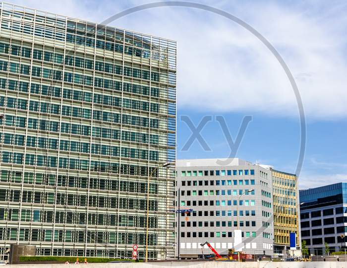 Buildings In European Quarter Of Brussels - Belgium