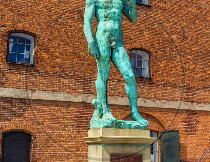 Copy Of Michelangelo'S David Statue In Copenhagen, Denmark