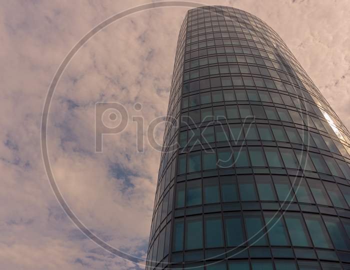 Stuttgart,Germany - May 18,2017: Vaihingen This Is The Modern Colorado Tower Near The Train Station. It'S The Highest Office Building In Stuttgart.