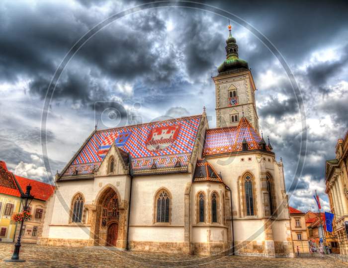 St. Mark'S Church In Zagreb, Croatia