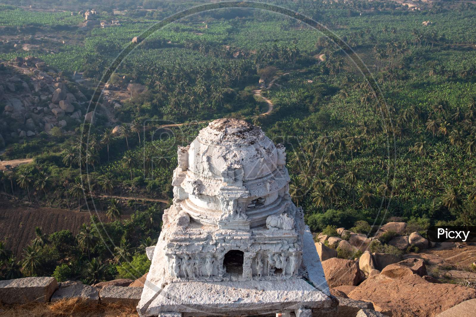 A Temple on Matanga Hill in Hampi