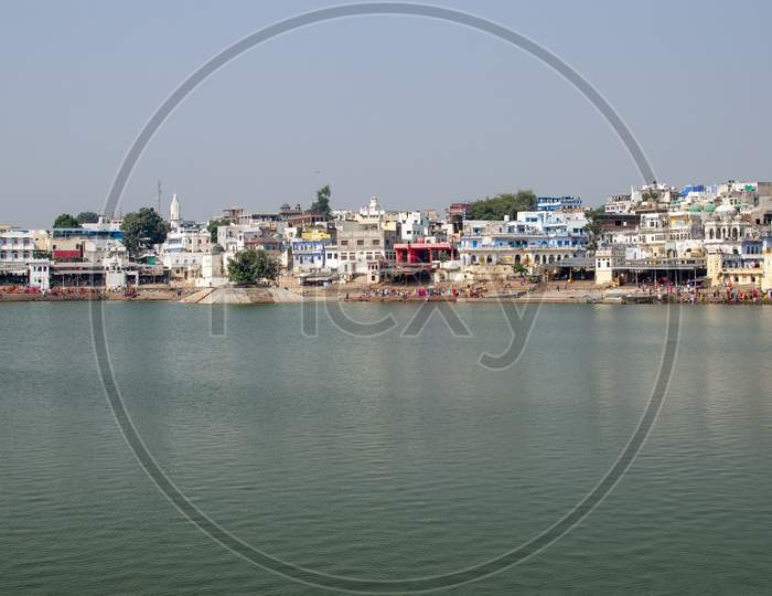 Pushkar Lake Or Pushkar Sarovar Is A Sacred Lake Of The Hindus Is Located In The Town Of Pushkar In Ajmer District Of The Rajasthan State Of Western India