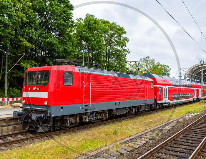 A Regional Express Train In Kiel Central Station - Germany