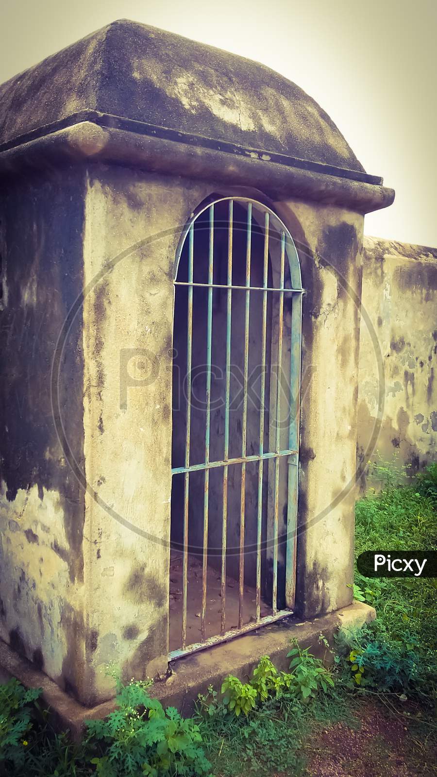 Ancient Vintage jail prison of kings castel Indian