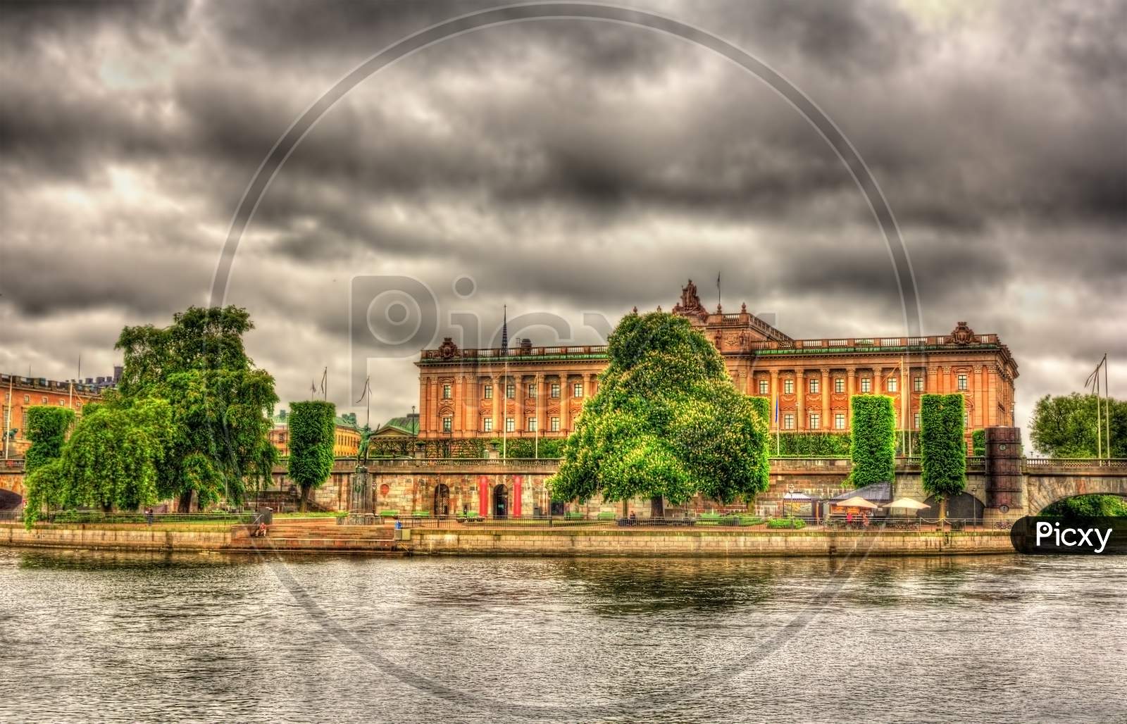 View Of The Parliament House In Stockholm, Sweden