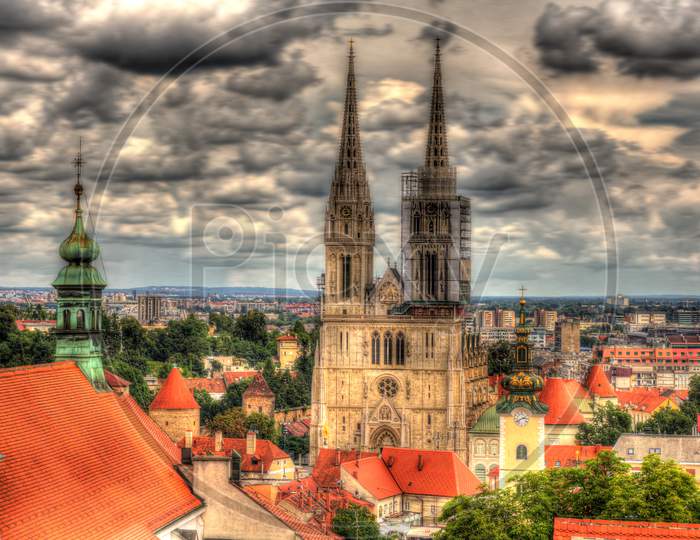 View Of Zagreb Cathedral - Croatia