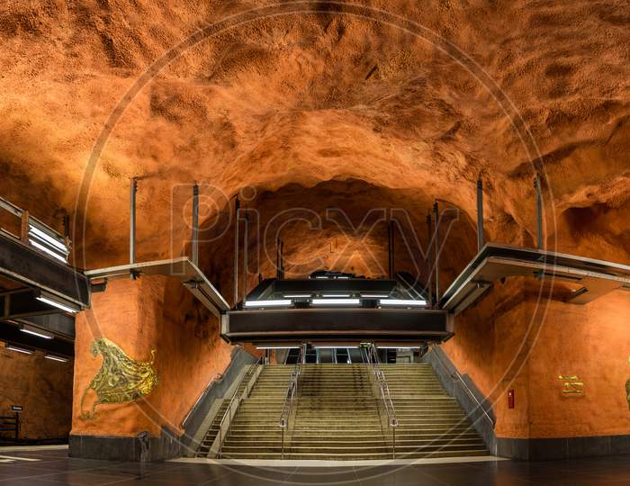 Interior Of Rinkeby Station, Stockholm Metro