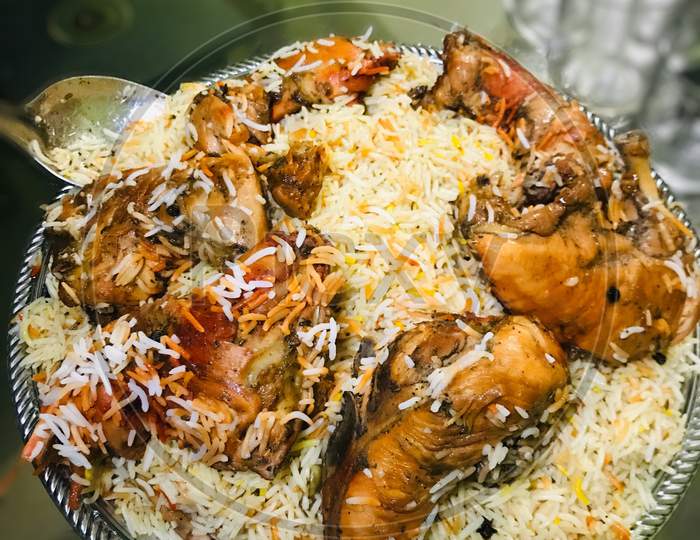 chicken Arabian food isolated