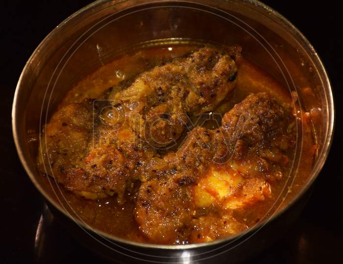 Bengali Traditional Dish or Cuisine Prawn Malai Curry