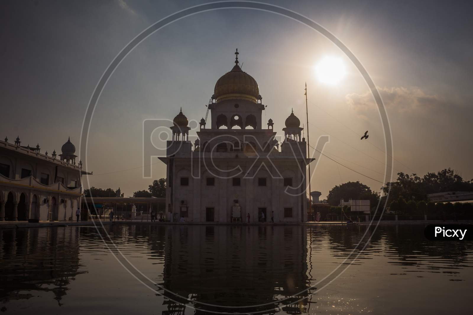 New Delhi, India - January 01, 2019, Nanak Piao Sahib, Gurudwara, Sarovar, Water Pond