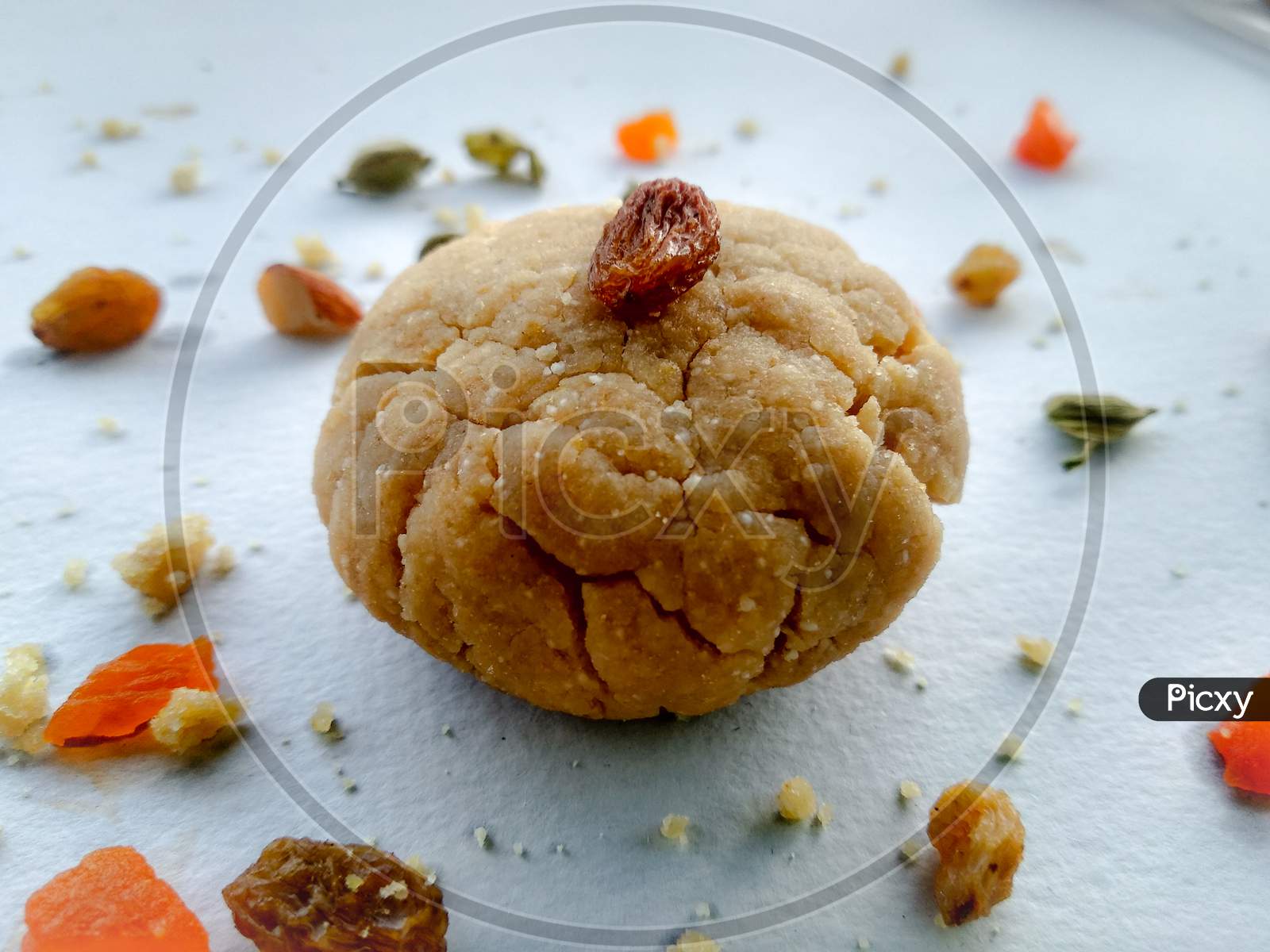 Wheat Baked Cookies sprinkled with some dry fruits
